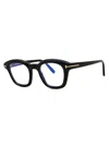 Tom Ford Acetate Rectangular Men's Eyeglasses In Black
