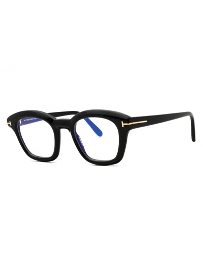 Tom Ford Acetate Rectangular Men's Eyeglasses In Black