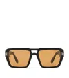 Tom Ford Acetate Redford Tr Sunglasses In Black