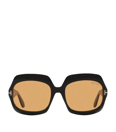 Tom Ford Acetate Ren Sunglasses In Black
