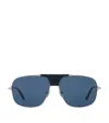 Tom Ford Acetate Tex Sunglasses In Silver