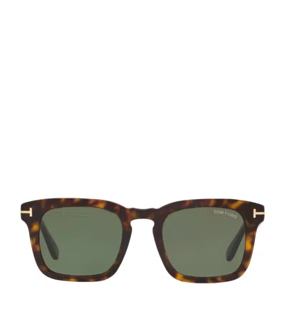 Tom Ford Acetate Tortoiseshell Dax Sunglasses In Brown