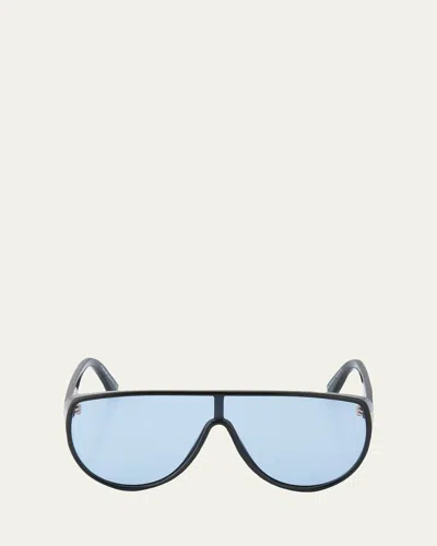 Tom Ford Achilles 135mm Mask Sunglasses In Black