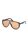 Tom Ford Achilles Acetate Sunglasses In Green