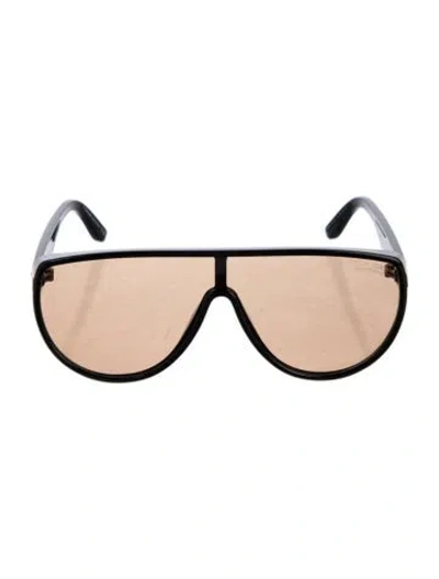 Pre-owned Tom Ford Achilles Shield Sunglasses In Black