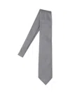 Tom Ford Adjustable Black Silk Tie With Houndstooth Pattern