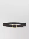 Tom Ford Adjustable Length Gold-tone Buckle Suede Finish In Black