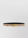 Tom Ford Adjustable Loop Belt Gold Buckle