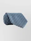 Tom Ford Adjustable Rolled Silk Tie With Polka Dots In Purple
