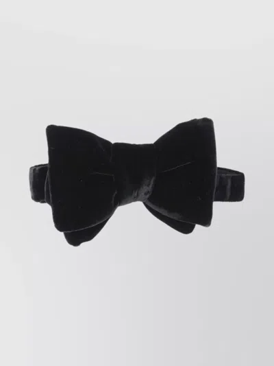 Tom Ford Adjustable Strap Velvet Ties In Standard Shape