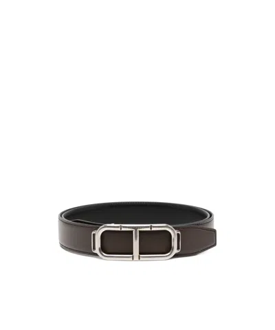 Tom Ford Adjustable Waist Belt In Black