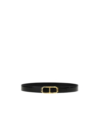 Tom Ford Adjustable Waist Belt In Black