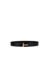 Tom Ford Adjustable Waist Belt In Black
