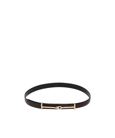 Tom Ford Adjustable Waist Belt In Black