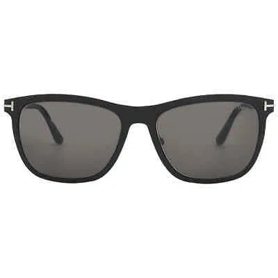 Pre-owned Tom Ford Alasdhair Smoke Square Men's Sunglasses Ft0526 02a 55 Ft0526 02a 55 In Gray