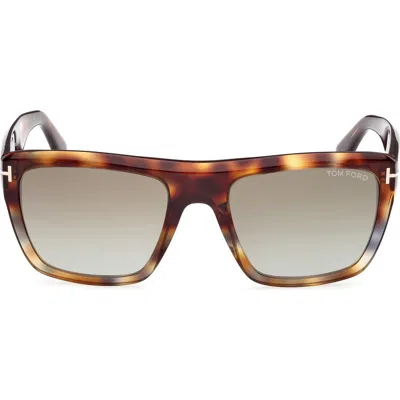 Tom Ford Alberto 55mm Gradient Square Sunglasses