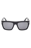 Tom Ford Alberto 55mm Polarized Square Sunglasses