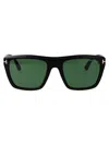 Tom Ford Alberto Sunglasses In 01n Nero Lucido / Verde