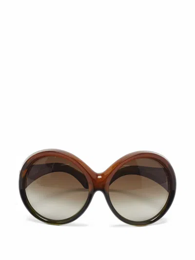 Pre-owned Tom Ford Alessandra Oversized Sunglasses In Brown