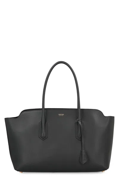 Tom Ford Alexander Grande Tote Bag In Black