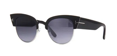 Pre-owned Tom Ford Alexandra-02 Ft 0607 Black/grey Gradient (05c) Sunglasses
