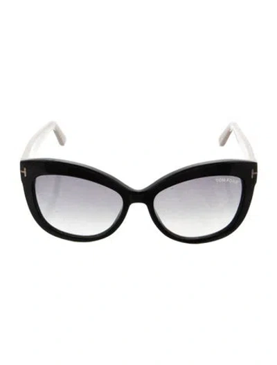 Pre-owned Tom Ford Alistair Oversize Sunglasses In Black
