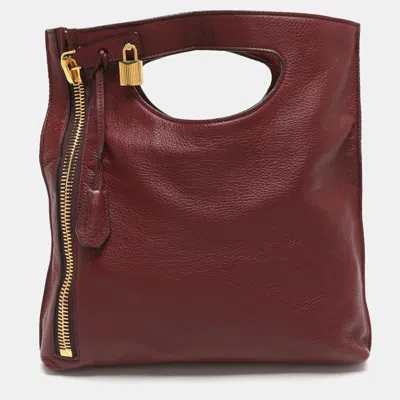 Pre-owned Tom Ford Alix Red Leather Shoulder Bag