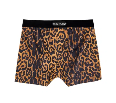 Tom Ford All-over Printed Boxers In Natural Print