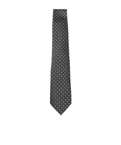 Tom Ford All-over Polka Dot Tie In White