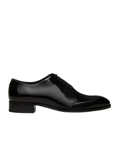 Tom Ford Elkan Derby Shoes In Black