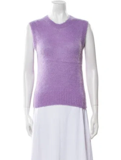 Pre-owned Tom Ford Alpaca Crew Neck Sweater In Purple