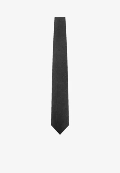 Tom Ford Alternate Pattern Silk Tie In Black