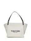 Tom Ford Amalfi Medium Shoulder Bag In White