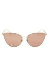 Tom Ford Anais 62mm Cat Eye Sunglasses In Neutral