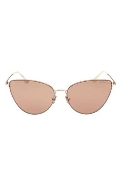 Tom Ford Anais 62mm Cat Eye Sunglasses In Neutral