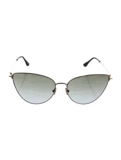 Pre-owned Tom Ford Anais-02 Cat-eye Sunglasses In Grey