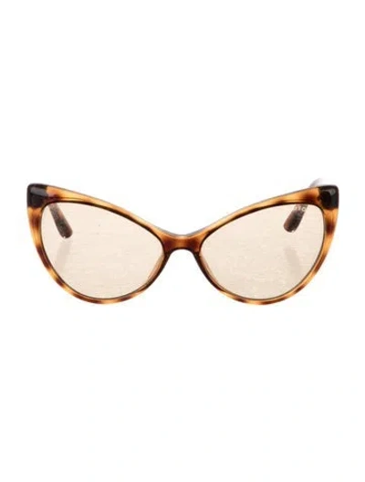 Pre-owned Tom Ford Anastasia Cat-eye Sunglasses In Brown
