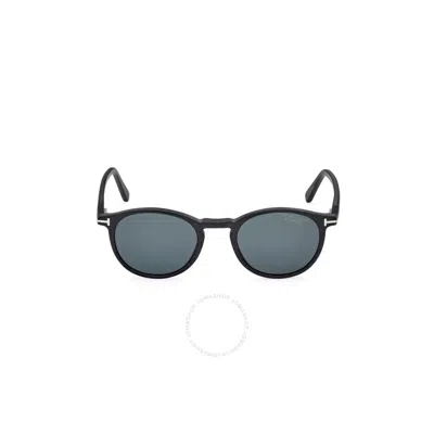 Tom Ford Andrea-02 Blue Oval Men's Sunglasses Ft0539 02v 48