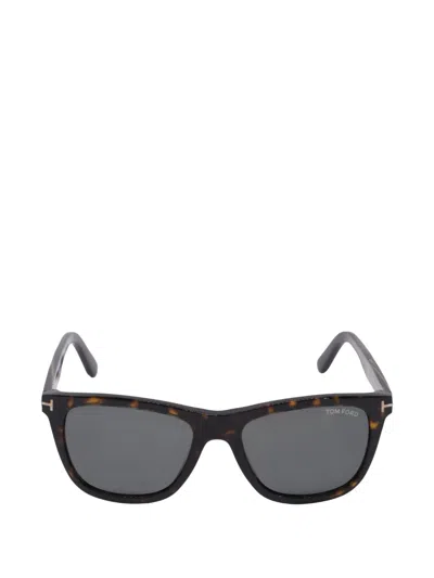 Pre-owned Tom Ford Andrew Square-frame Sunglasses In Brown