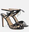 Tom Ford Woman Sandals Charcoal Size 6 Goat Skin In Black