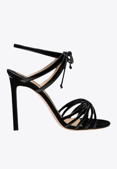 Tom Ford Angelica 105 Patent Leather Sandals In Black