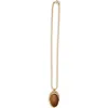 Tom Ford Angelica Tiger's Eye Pendant Necklace In 3yb04 Vintage Gold/brown