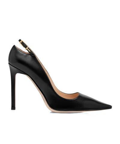 Tom Ford Angelina Cutout Buckle-detailed Leather Pumps In Multi