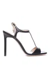Tom Ford Embellished Lizard-effect Leather Sandals In Black