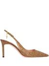 Tom Ford Angelina Slingback Crocodile-embossed Pumps In Blue