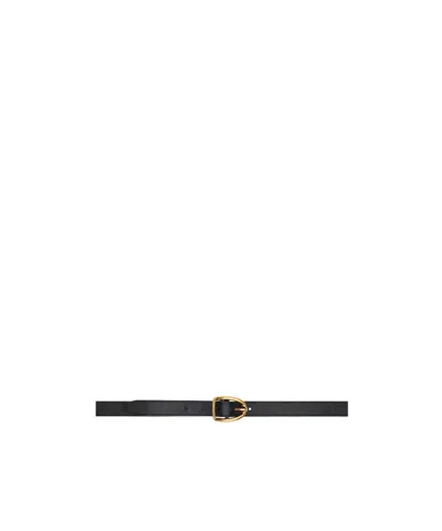 Tom Ford Angled Buckle Belt In Black