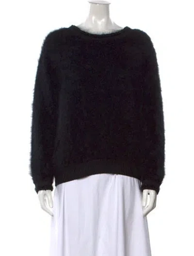 Pre-owned Tom Ford Angora Crew Neck Sweater In Black