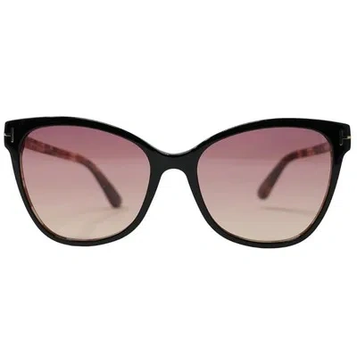 Pre-owned Tom Ford Ani Ft0844 05t Black Sunglasses In Pink