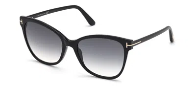 Tom Ford Ani Ft0844 W 01b Cat Eye Sunglasses In Grey