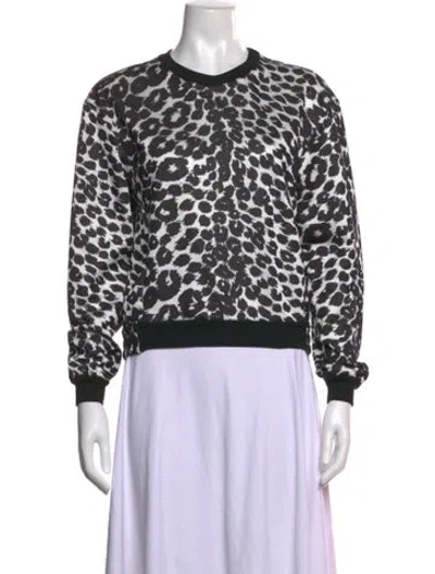 Pre-owned Tom Ford Animal Print Crew Neck Sweatshirt In Multi